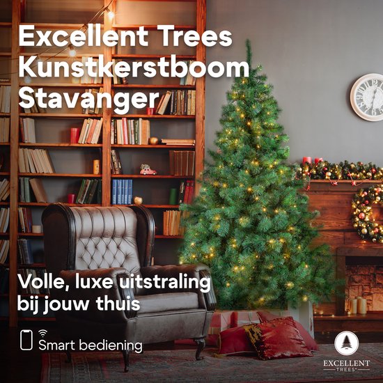 Kerstboom Excellent Trees® LED Stavanger 150 cm met verlichting - ⌀91cm - 150cm