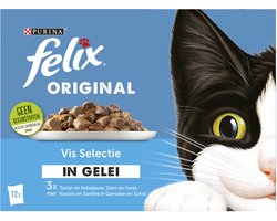 Felix Original Vis Selectie in Gelei 12 x 85 gr