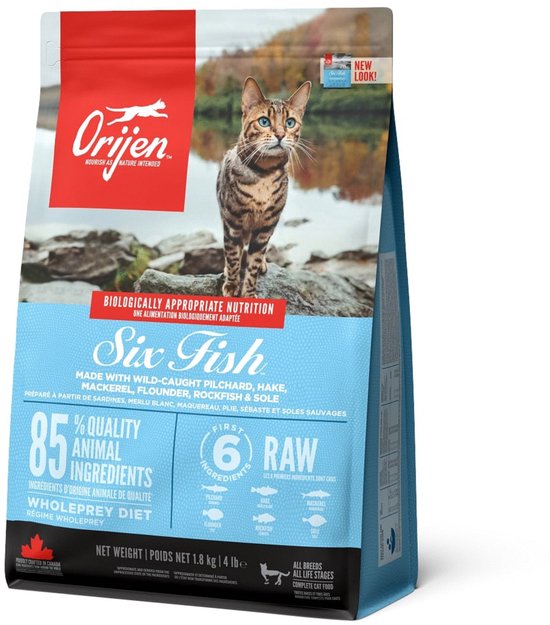 Orijen Kattenvoer Whole Prey Six Fish - 1,8 kg