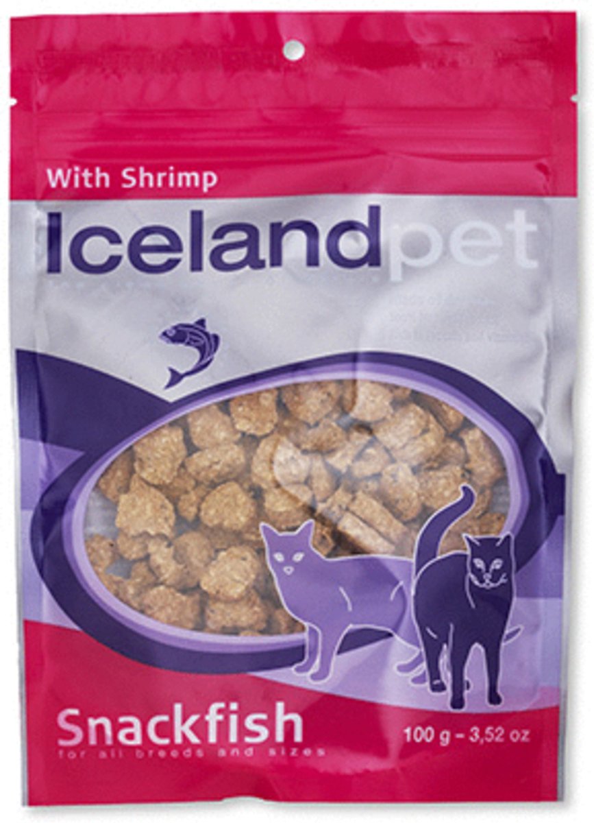 Icelandpet Cat Treat - Kattensnack - Garnaal 100 g
