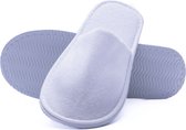 Nesto's® Hotel Slippers - Wegwerp Pantoffels - Gasten Sloffen - Sauna - Wellness - Spa - Badstof - Gesloten Neus - Maat M (36-42) - Wit