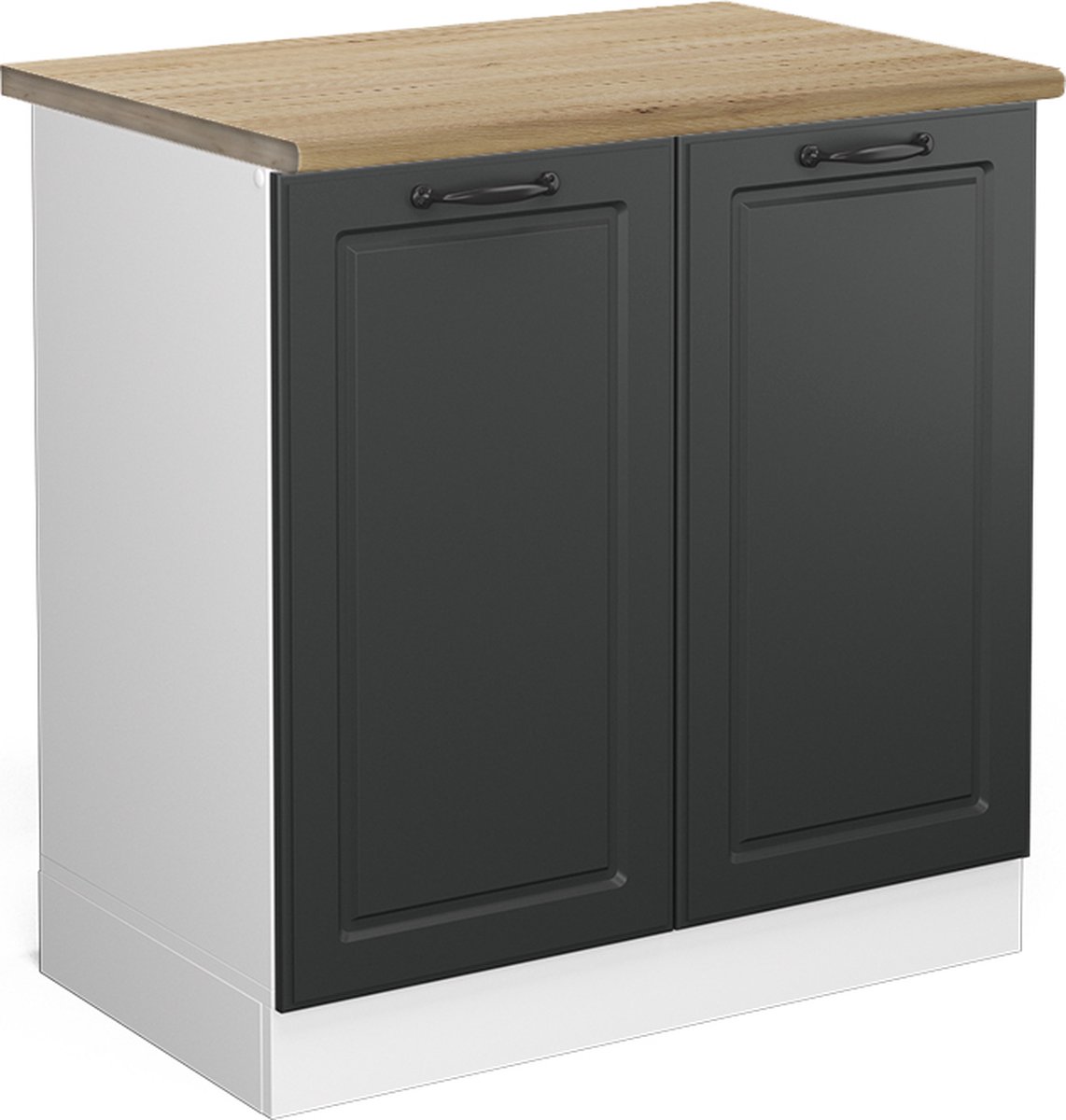 Vicco R-Line Wastafelkast – 80 cm, WB Eik Antraciet landhuis