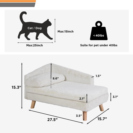 Relaxdays hondenmand gevlochten, rond, Hx: 18 x 46 cm, voor kleine honden, katten, kussen, zeegras, natuur/crème