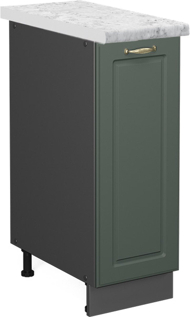 Vicco Fame-Line Apotheekkast – 30 cm, WB Marmer Groen-Goud Landhuis
