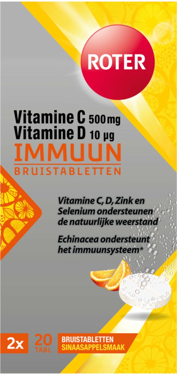 Roter Immuun Vitamine C & D - 3 x 30 tabletten - Voordeelverpakking