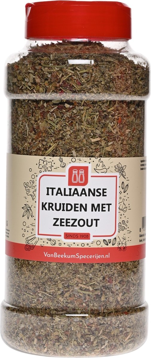 Goedkoopste Van Beekum Specerijen - Italiaanse Kruiden Met Zeezout - Strooibus 300 gram