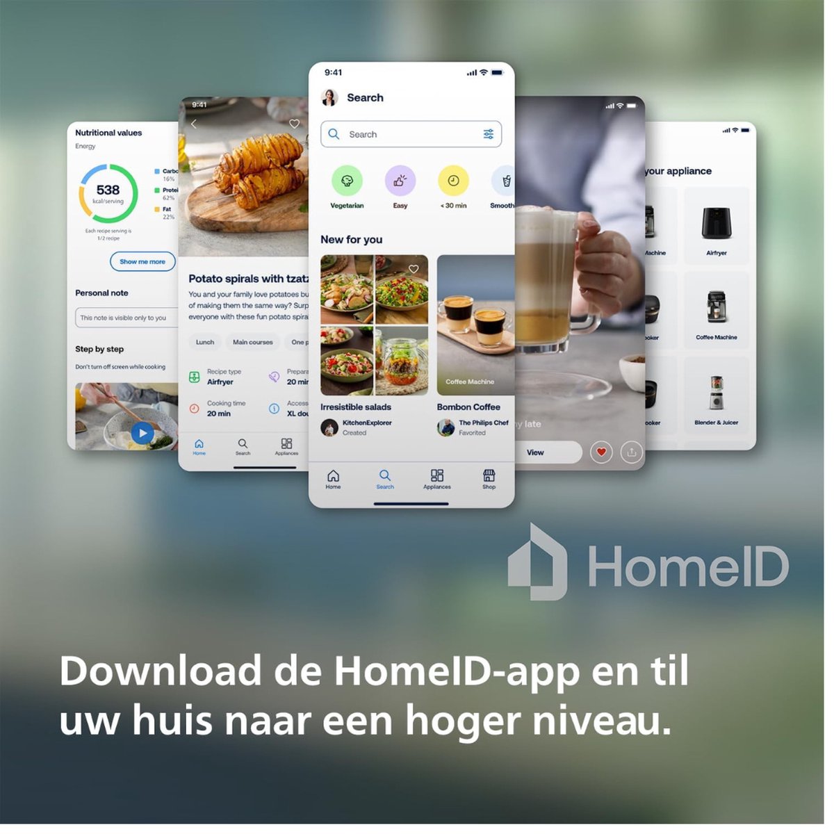 Afbeelding 2 van Airfryer met Twee Baklades - Gezond Snel en Veelzijdig Koken 9 Liter Inhoud Touchscreen 2 Lades NA350/00