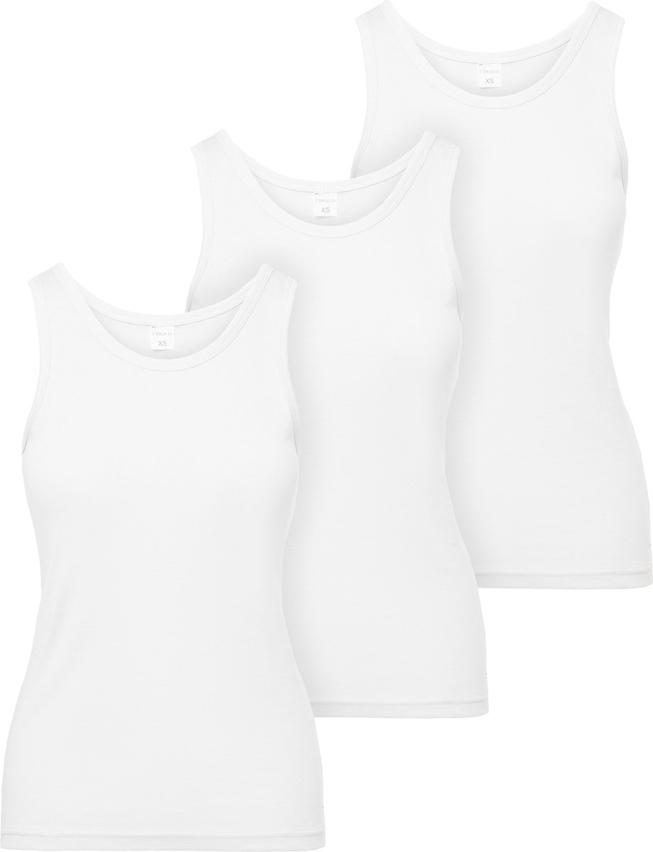 Ladeheid 3 pack Dameshemd Singlet-Onderhemd – Wit – XL - LA-LA40-262-US