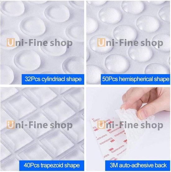 Vicloon elastische buffers,6 StuksTransparante Rubberen Voeten,deurbuffers,deurklinkbescherming,Snon-slip Deur Stopt Rubberen Pads Zelfklevende Bumper, voor Meubelbuffers