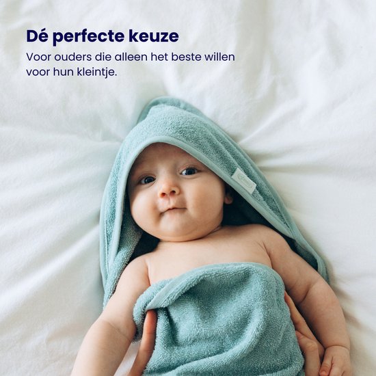 Funnies Badcape Blush 100x100 cm - 100% Katoenen Badstof - Zachte en Absorberende Baby Badcape - Handdoek met Capuchon - Grote Omslagdoek - Dikke Badstof - Voor na het Badderen - Makkelijk Wasbaar en Geschikt voor Gevoelige Huid van Funnies. — afbeelding 5