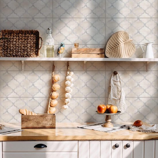CREARREDA Tegelstickers voor keuken, badkamer en douchecabine, tegelstickers, grijs marmer, 20 stuks, 15 x 15 cm, waterdicht, zelfklevend vinyldecor voor badkamer en keuken, Made in Italy