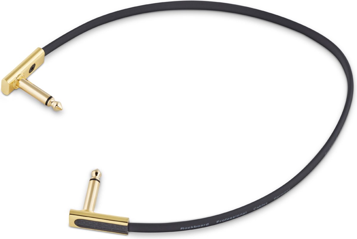 RockBoard Gold Series Flat Patch Cable zwart 30 cm