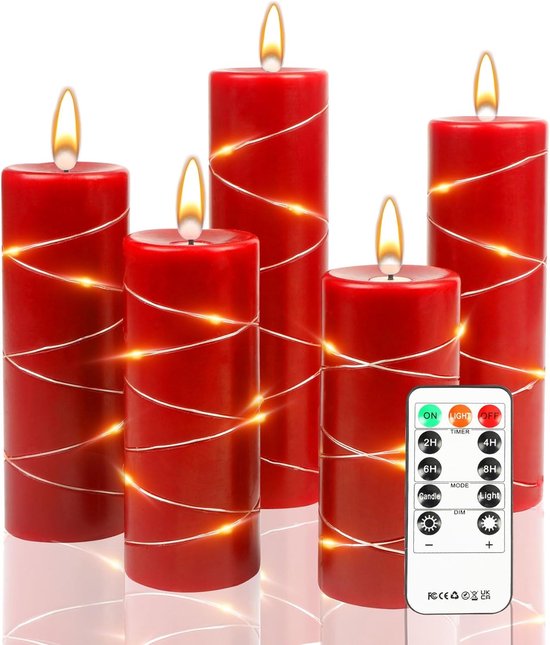 Goobay LED-kaars Van Echte Was, Wit, 10 X 15 Cm - Met Timerfunctie En 3d Vlamkegel Op Batterijen Warm Wit 2700 K Goobay LED-kaars Van Echte Was, Wit, 10 X 15 Cm - Met Timerfunctie En 3d Vlamkegel Op Batterijen Warm Wit 2700 K