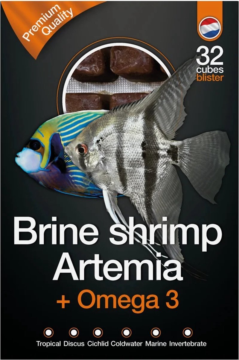 DS Artemia & Omega3 diepvries visvoer 100 g | 24 blokjes Diepvries