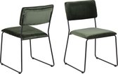Set van 2 Corcica eetkamerstoel bosgroen.
