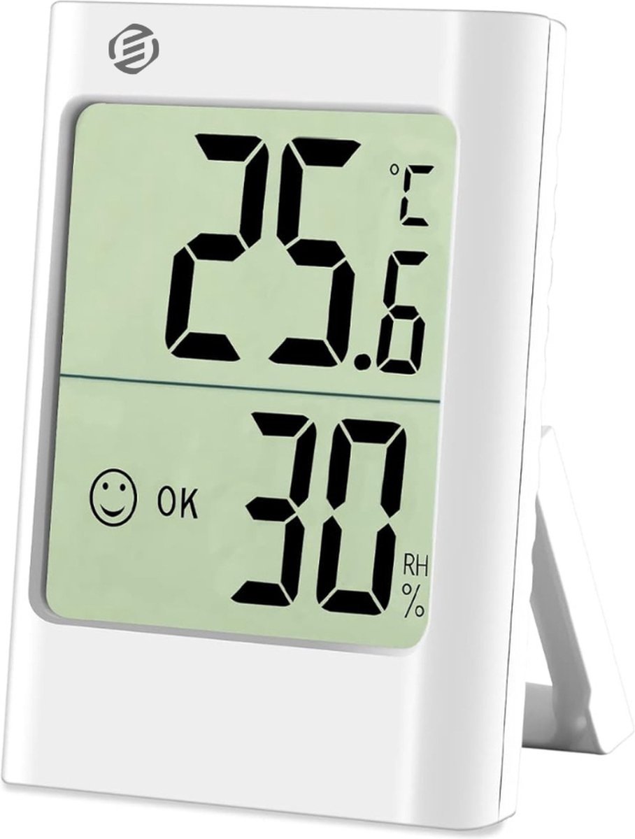 Equivera Huisthermometer - Kamerthermometer - Binnenshuis - Digitale Thermometer - Hygrometer