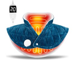 XINSONYUELL® Nekverwarmer - Nekverwarmer 5 Temperatuurstanden - Nek Verwarmer Elektrisch - Nek Verwarmer - Nekverwarmer Fleece - Schouderverwarmer - Warmtekussen - Nekverwarmer Oplaadbaar Via USB