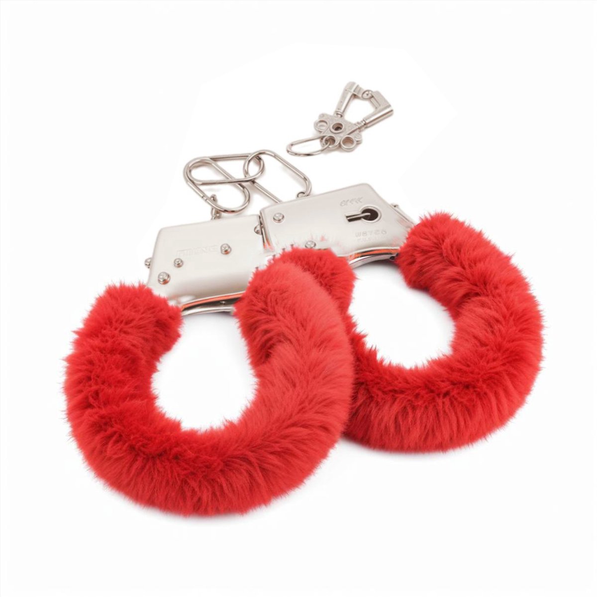 Handboeien - Imitatiebont - Rood