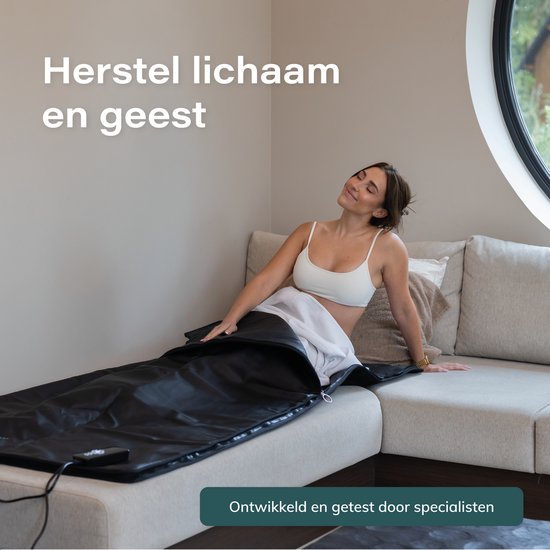 Soft & Silky Infrarood deken - Leer - Sauna deken - Paneel - Warmte - Elektrische - Fibromyalgie - Verwarming - Infraroodlamp - Infraroodtherapie