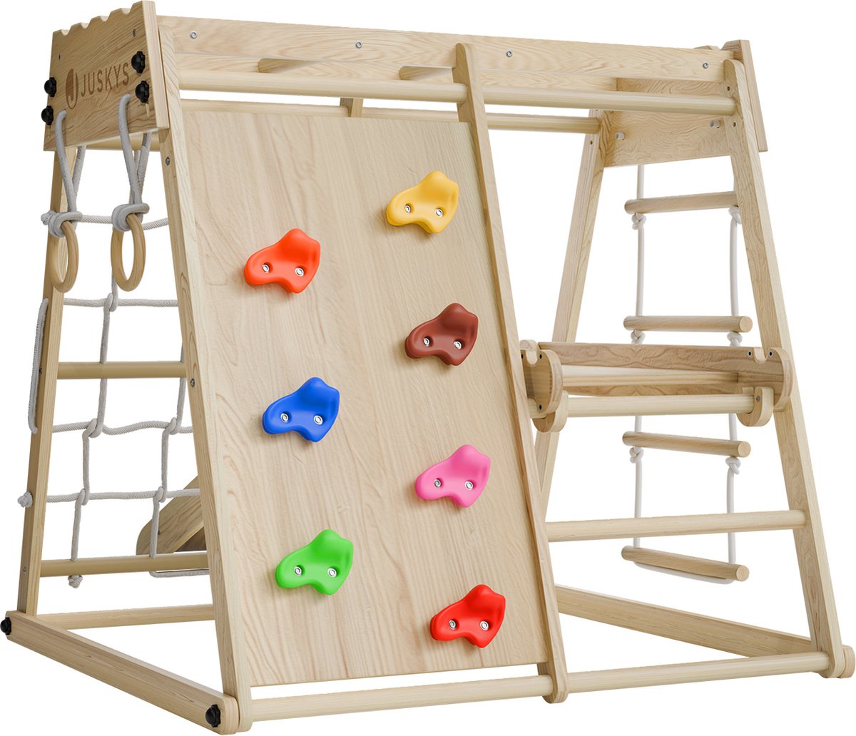 Mini speeltoestel voor kinderen - Met glijbaan - Naturel speeltoestel