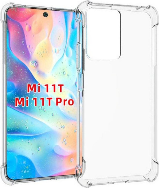 Xiaomi 11T / Xiaomi 11T Pro Case, MobyDefend Transparent Antichoc TPU Gel Case, Coins Renforcés, Full Clear | Étui pour téléphone portable / Étui pour téléphone Convient pour: Xiaomi 11T / Xiaomi 11T Pro