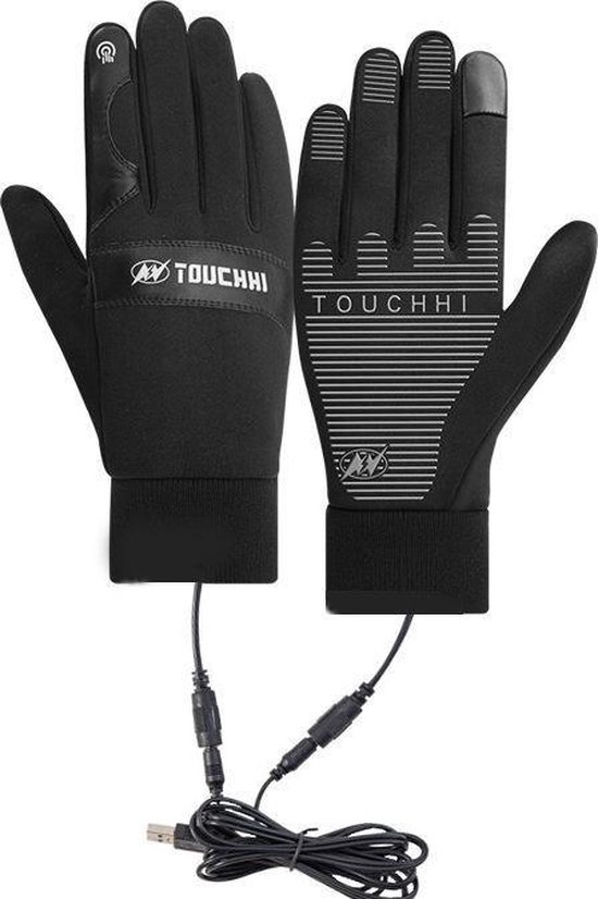Gants Chauffants USB - 3 Niveaux De Chaleur - Imperméables, Écran Tactile - Pour Ski, Vélo, Randonnée