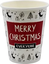 Kartonnen koffiebeker Kerst 200cc/8oz - 2.400 st/ds.