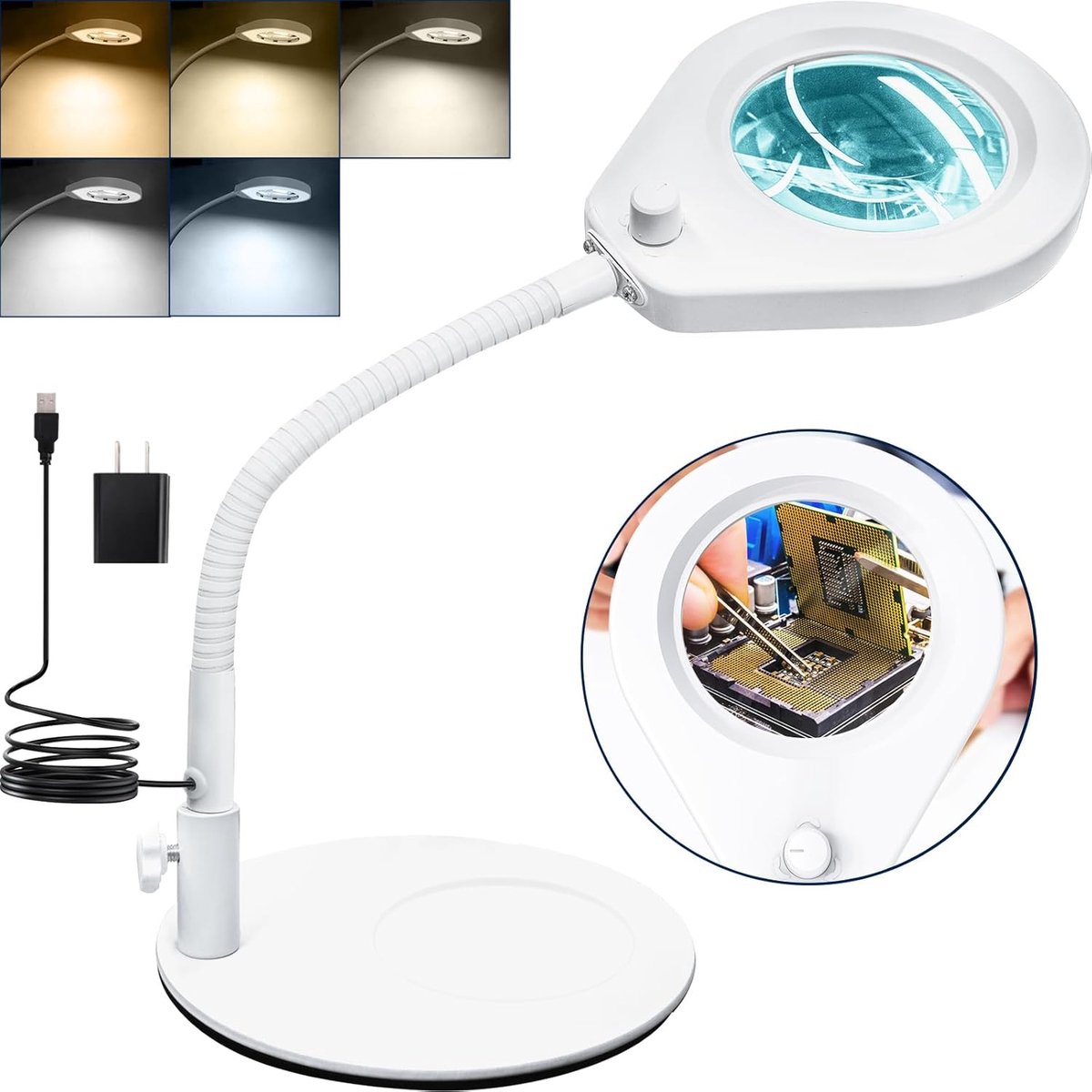 Solacis Daglichtlamp hobby - Hobby lamp - Daglichtlamp staand - Bureaulamp - Dimbaar - Must have voor thuis!