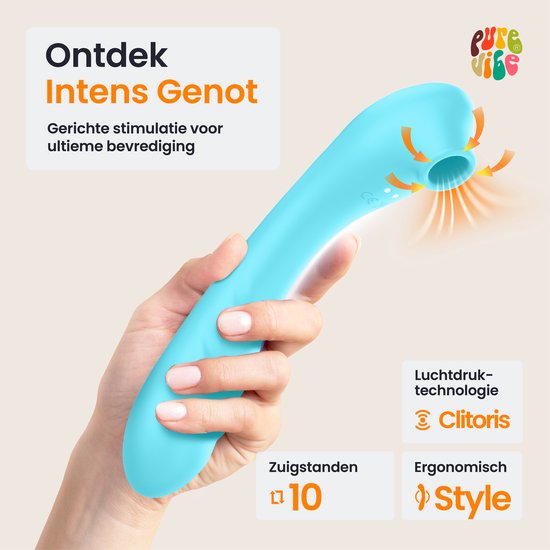 Vibrateur Succion Orgasme Pour Femme - Gode Sextoy Stimulant Le Clitoris - Neuf Et Discret