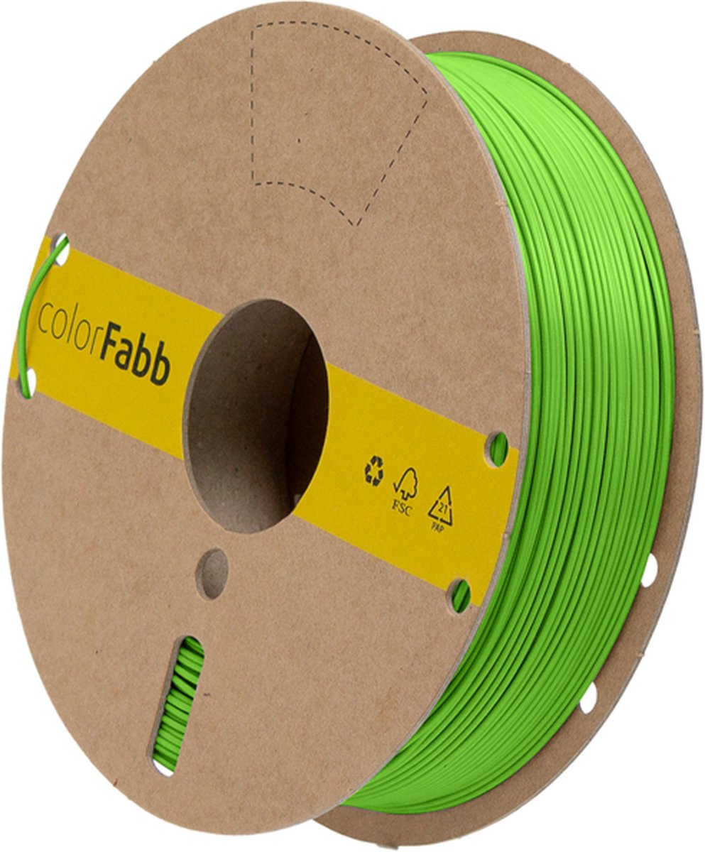 ColorFabb Lw-pla Groen 3D-printerfilament - 1,75 mm - 750 g - Lichtgewicht materiaal - Ideaal voor RC-vliegtuigen - Matte afwerking