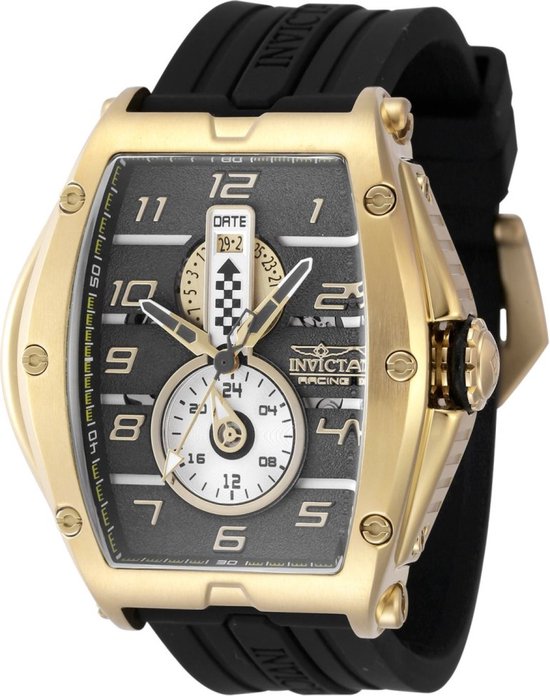 Invicta I-Force 19661 Heren Horloge - Quartz Uurwerk - Roestvrij Staal Met Groene Wijzerplaat 50mm Goud