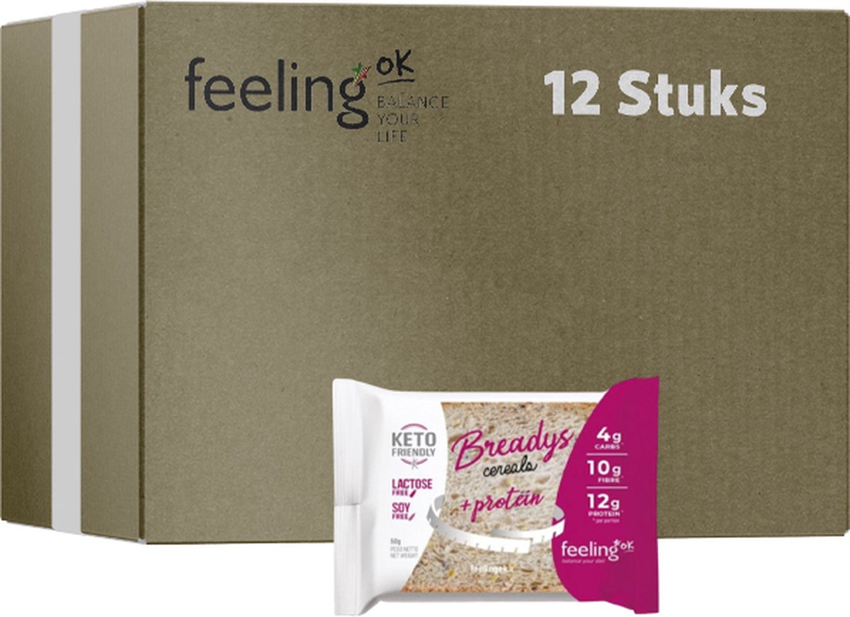 Goedkoopste Feeling OK | Breadys | Cereals | 12 Stuks | 12 x 50g