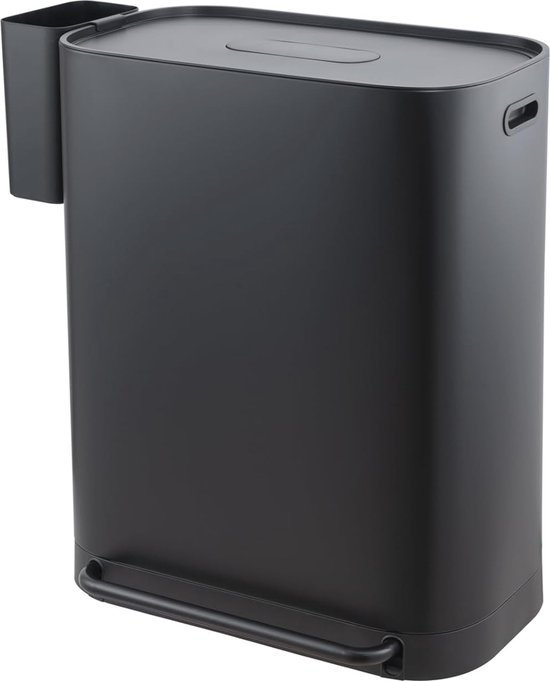 Wham Bam Heavy Duty Boîte de recyclage avec couvercle Noir 62 l 59,5 x