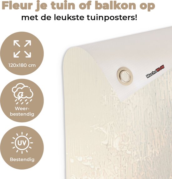 Affiche de jardin 120x180 cm - Décoration de jardin Forêt - Hiver - Nature - Abstrait - Neige - Affiche pour le jardin - Décoration extérieure - Tableau de jardin clôture - Décoration murale sur toile de jardin - Décoration murale sur toile de balcon