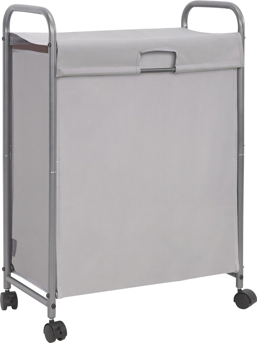 Goedkoopste Slanke Wasmand met Deksel en Wielen - 85L Wasdrogers voor Vuile Was