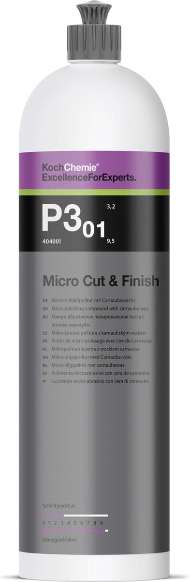 Koch Chemie P3.01 Micro Cut & Finish | Met Carnauba - 1000 ml