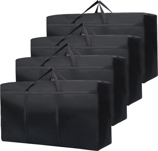Grote opbergzakken met ritssluiting - 180L 4-pack voor efficiënt Grote opbergzakken met ritssluiting - 180L 4-pack voor efficiënt
