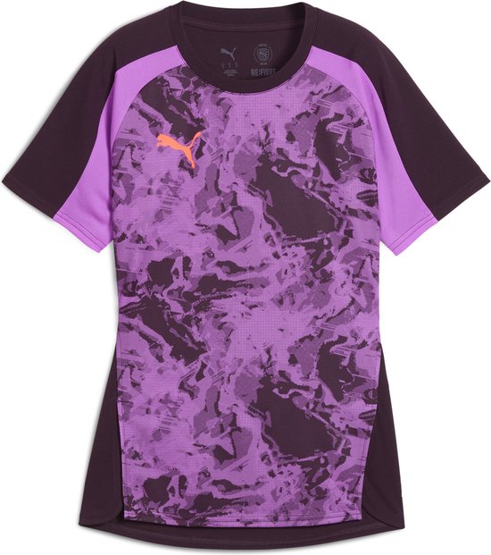 Foto: Puma individualblaze jersey dames sportshirt midnight plum