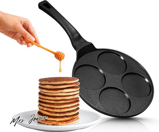 Anti-aanbak keramische gecoate koekenpan 27cm voor mini pannenkoeken | Mini Uthappam | Mini Crêpe | Eieren bakken | 4 & 7 Vormen | Inductieveilig (4 - Fix Anti-aanbak keramische gecoate koekenpan 27cm voor mini pannenkoeken | Mini Uthappam | Mini Crêpe | Eieren bakken | 4 & 7 Vormen | Inductieveilig (4 - Fix