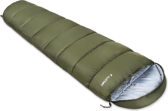 Outtec® Slapzak, Mummy Slaapzak, Mummieslaapzak - 210 cm lang, 1,35kg, Klein Pakformaat - Deken Slaapzak voor Kinderen & Volwassenen - Outdoor, Camping