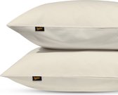 Superieur kussenslopen Katoen - 60x70 (set van 2) - Creme- Antibacteriëel kussensloop - Kussen Beschermer - kussensloop katoen - kussensloop - Kussenbeschermer - Kussenslopen