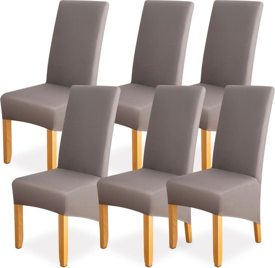 Granbest Jacquard Stoelhoezen set van 6, high stretch eetkamerstoel Granbest Jacquard Stoelhoezen set van 6, high stretch eetkamerstoel
