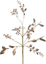 Décoration branche de Noël dorée 50 cm