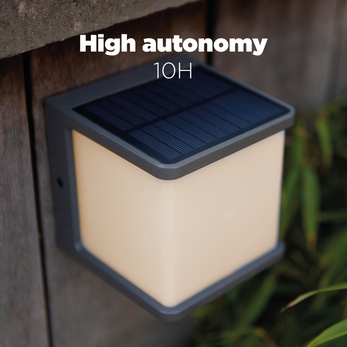 Lutec Doblo - LED solar wandlamp voor buiten