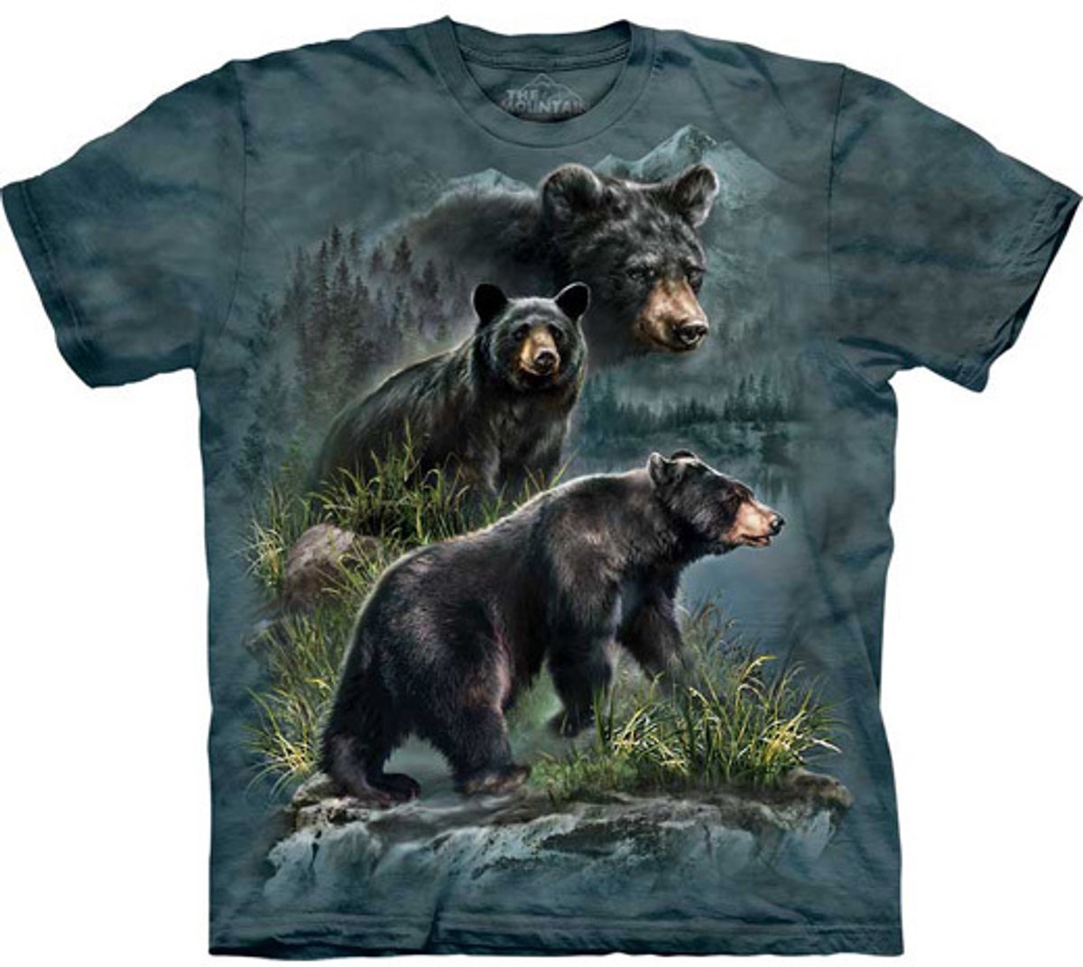 T-shirt Three Black Bear M