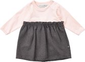 Minymo - baby jurk - lange mouwen - pastel roze - Maat 62