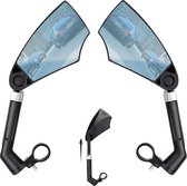 NO-EFFORT Fietsspiegel Links en Rechts Uitschuifbaar – Fiets Spiegel – E-bike Spiegel - Elektrische Fiets Spiegeltje – Bicycle Mirror – Fatbike Spiegel – Fietsspiegels – Eenvoudige Montage – 20-23 mm