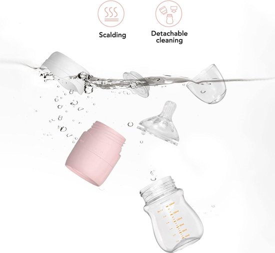 Biberon 2 En 1 Rotatif Anti-Fuite Avec Boîte Lait En Poudre - Tétine Inclinée Portable Pour Bébé