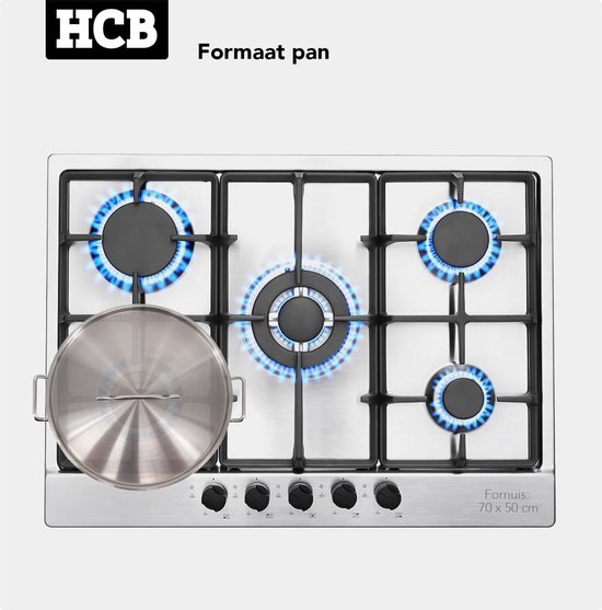HCB® Professionele Soeppan - 9L - Geschikt Voor Inductie, Gas En Elektrisch Rvs O25 Cm X H18 Cm 26 Kg HCB® Professionele Soeppan - 9L - Geschikt Voor Inductie, Gas En Elektrisch Rvs O25 Cm X H18 Cm 26 Kg