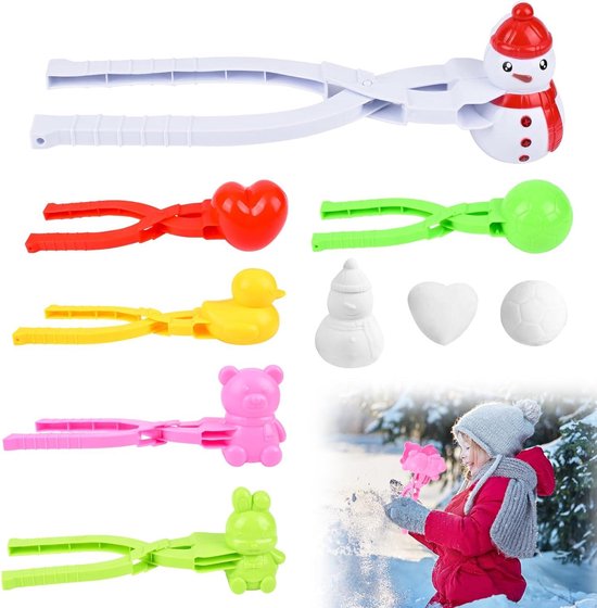 Machine à boules de neige – Lot de 6 Tools de formation de boules de neige pour le Fun